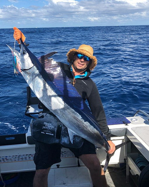 ANGLER: Arno Roos SPECIES: Short billed spearfish WEIGHT: Est. 20kg LURE: 8" JB Little Dingo.